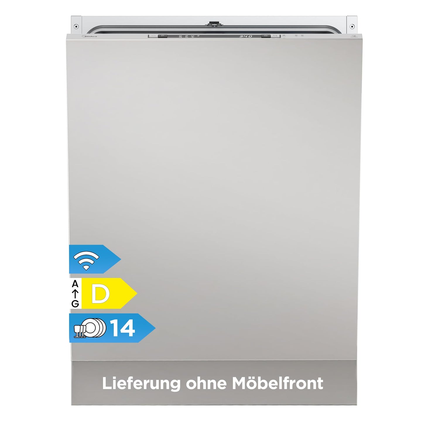 Midea Vollintegrierter Einbau-Geschirrspüler 60cm 14 Maßgedecke