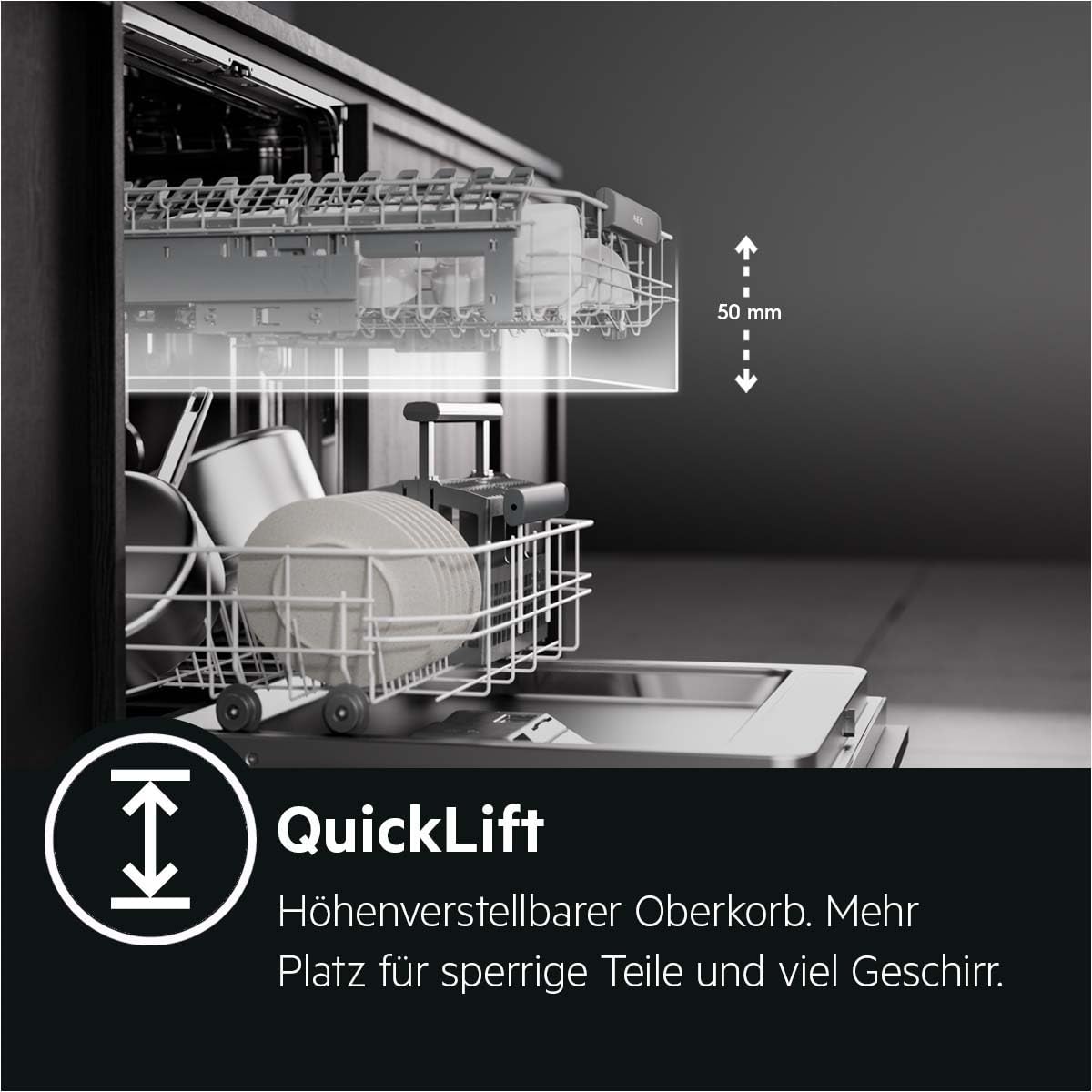 AEG FSK64907Z Serie 5000 Vollintegrierter Geschirrspüler 60cm