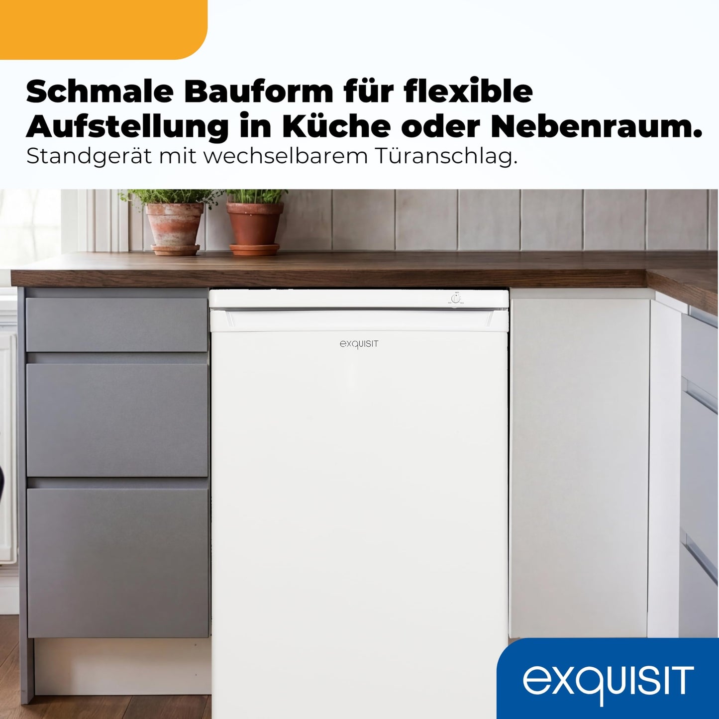 Exquisit Gefrierschrank 91L – Weiß