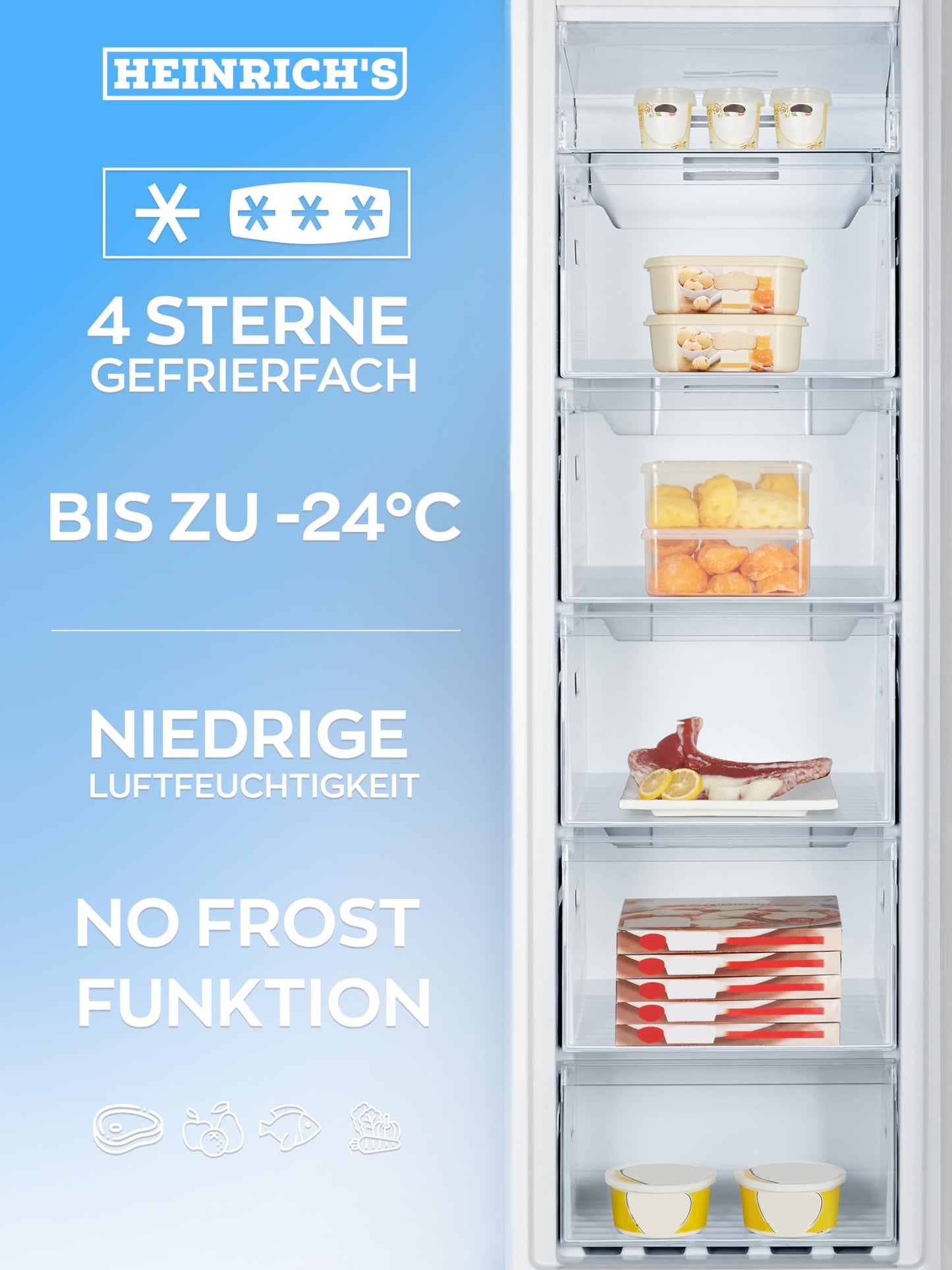 Heinrich’s Gefrierschrank – No Frost, LED-Display