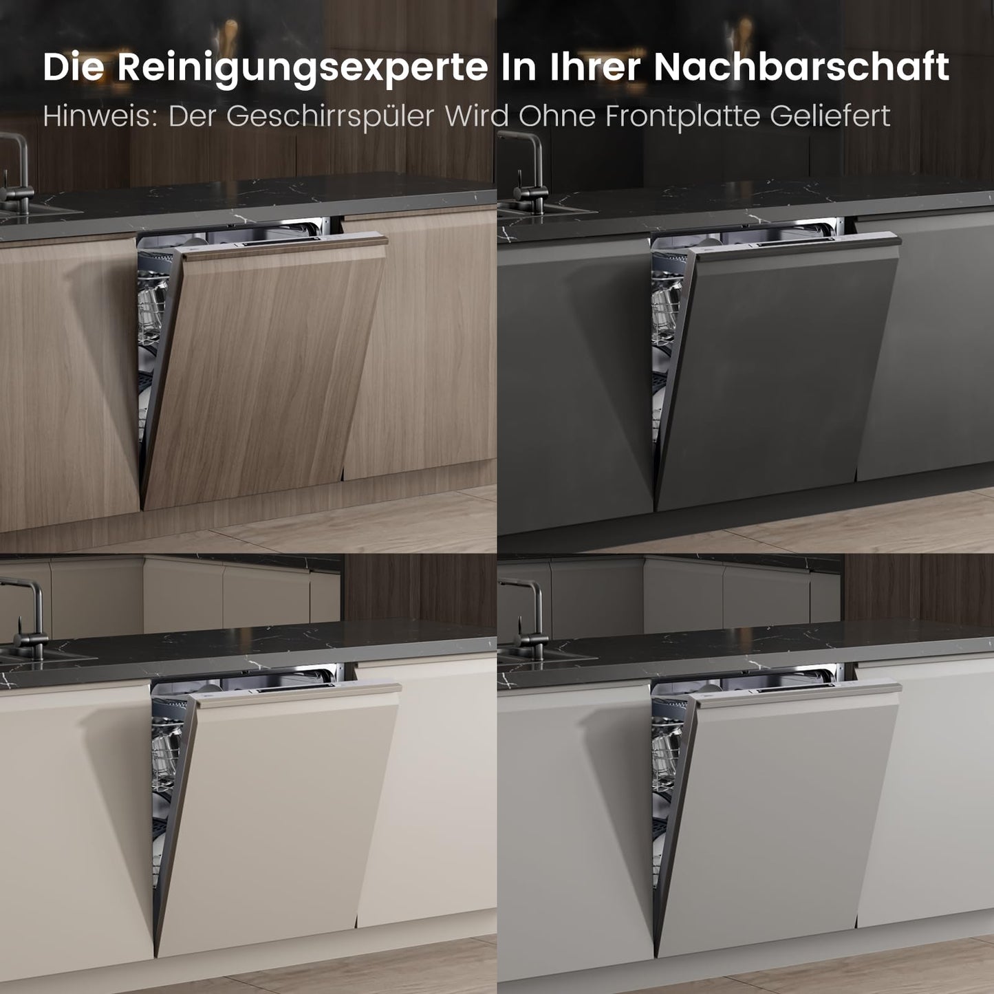 Midea Vollintegrierter Einbau-Geschirrspüler 60cm