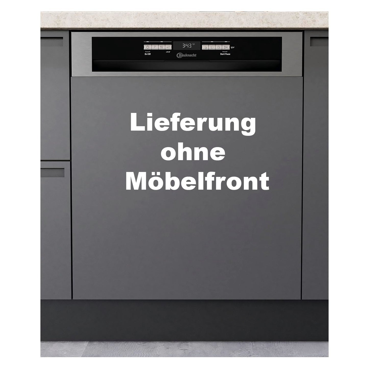 Bauknecht B6B D841A X Teilintegrierbarer Geschirrspüler 60cm