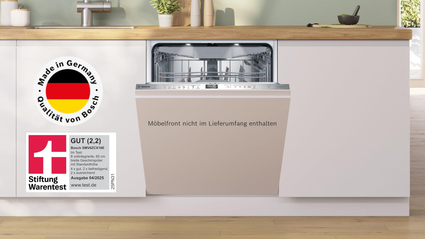 Bosch SMV6ZCX16E Serie 6 Vollintegrierter Geschirrspüler 60cm
