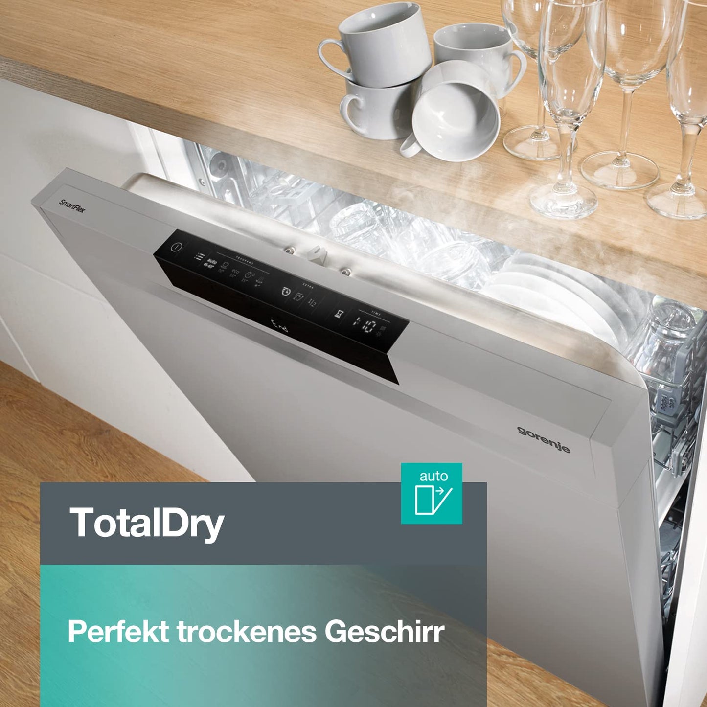 Gorenje GS 541D10 X Freistehender Geschirrspüler 45cm Silber