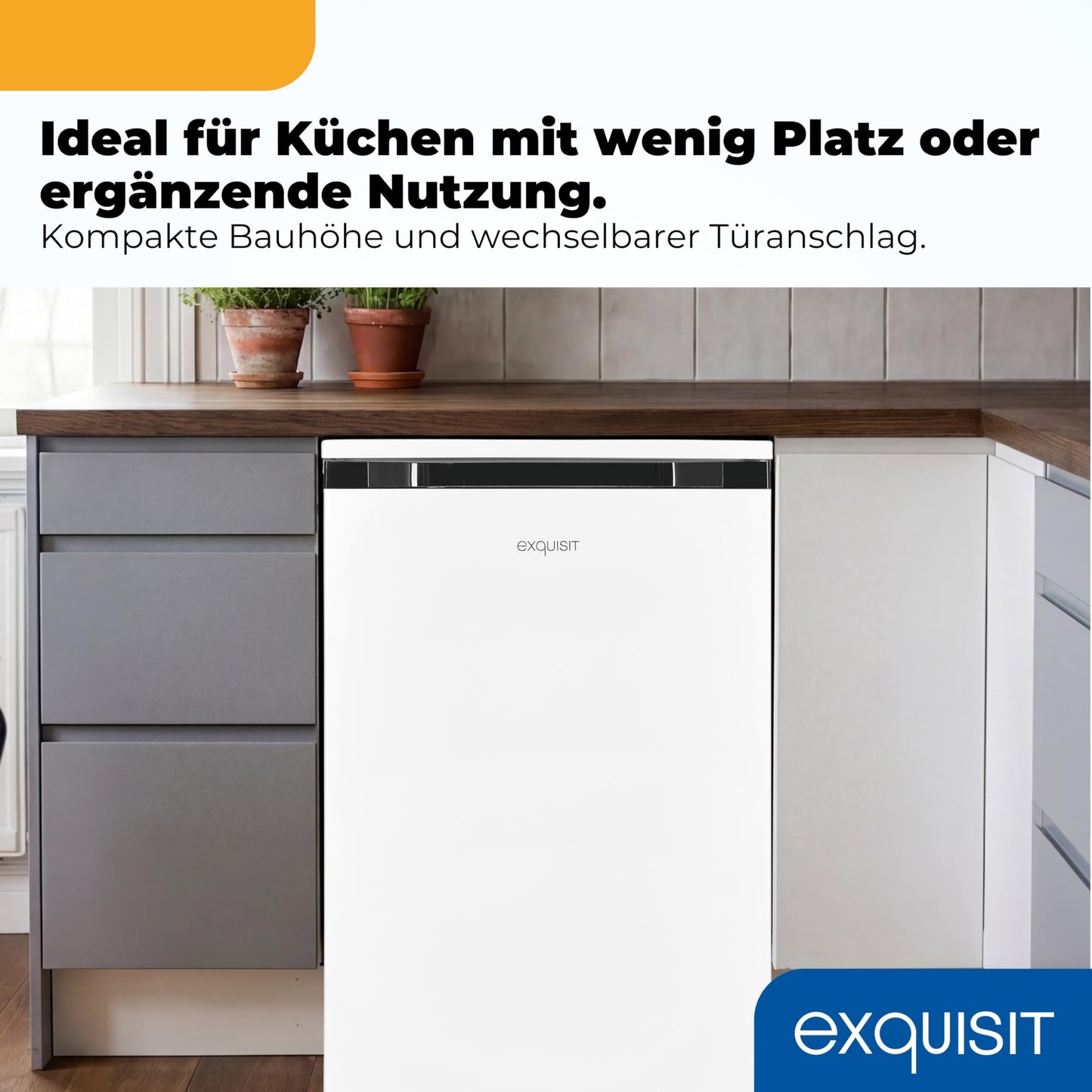 Exquisit Gefrierschrank 85L – Weiß