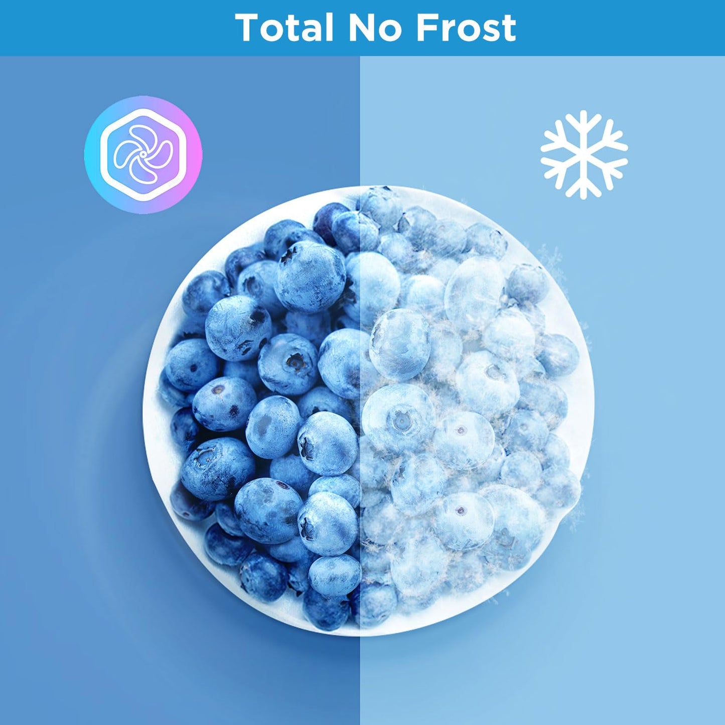 Comfee Side-by-Side Kühlschrank 460L – No Frost, Inox