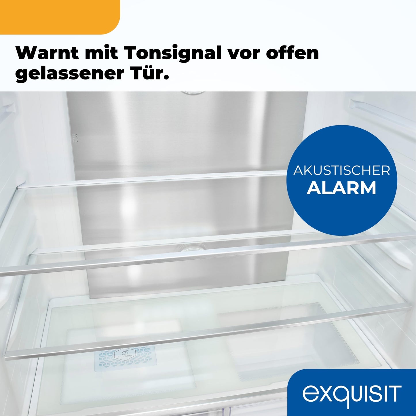 Exquisit French Door Kühlschrank 506L – No Frost, Inox Look