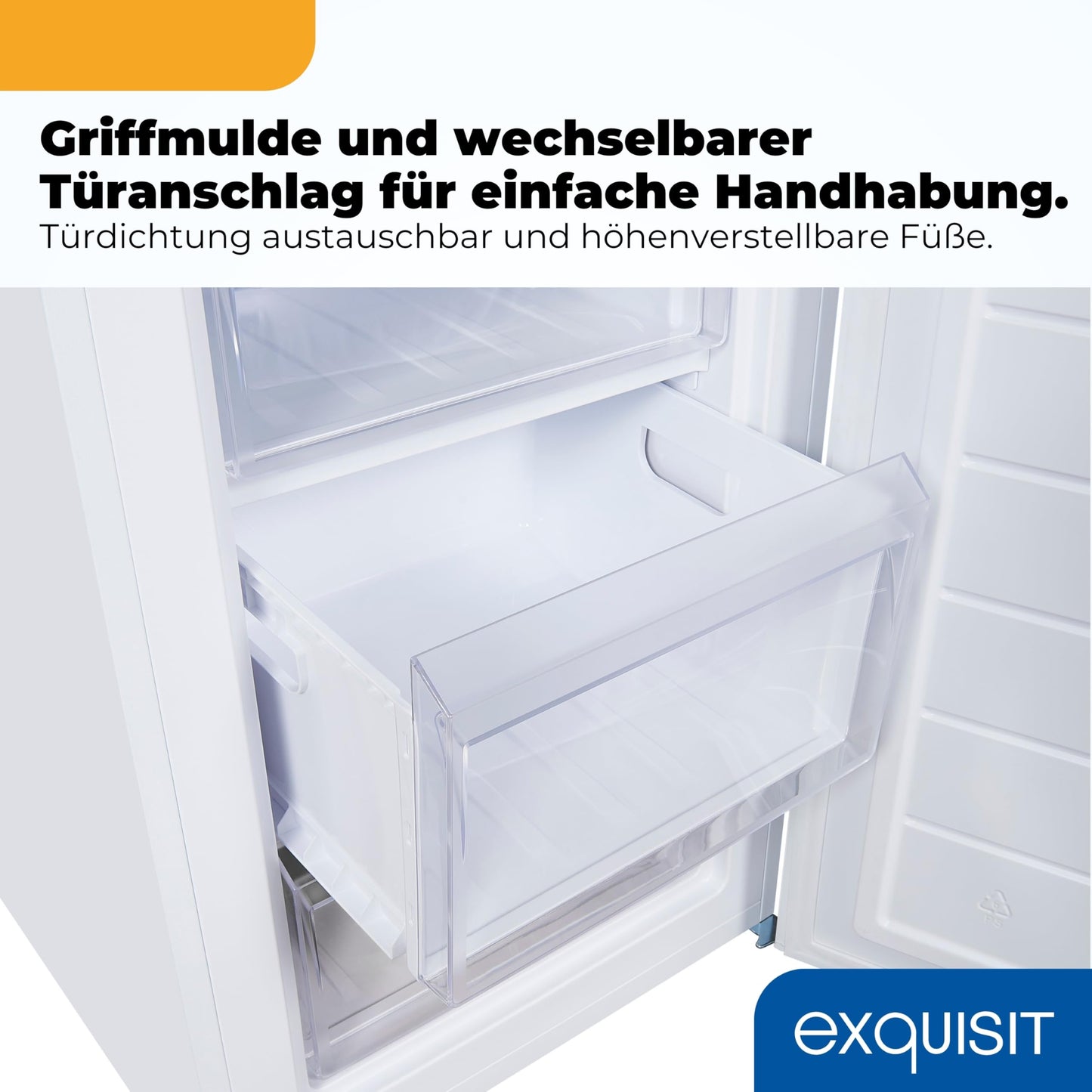 Exquisit Gefrierschrank 91L – Weiß