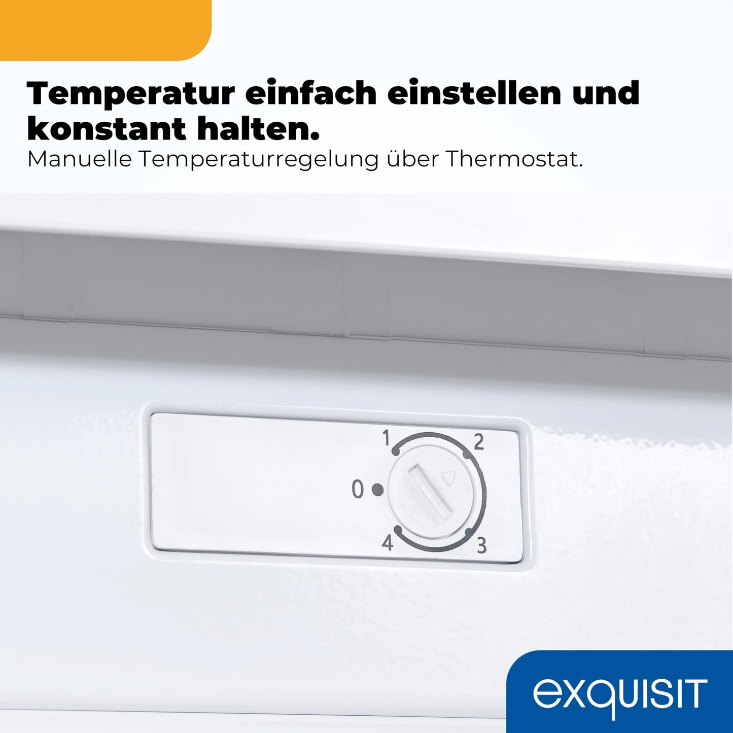 Exquisit Gefrierschrank 85L – Weiß