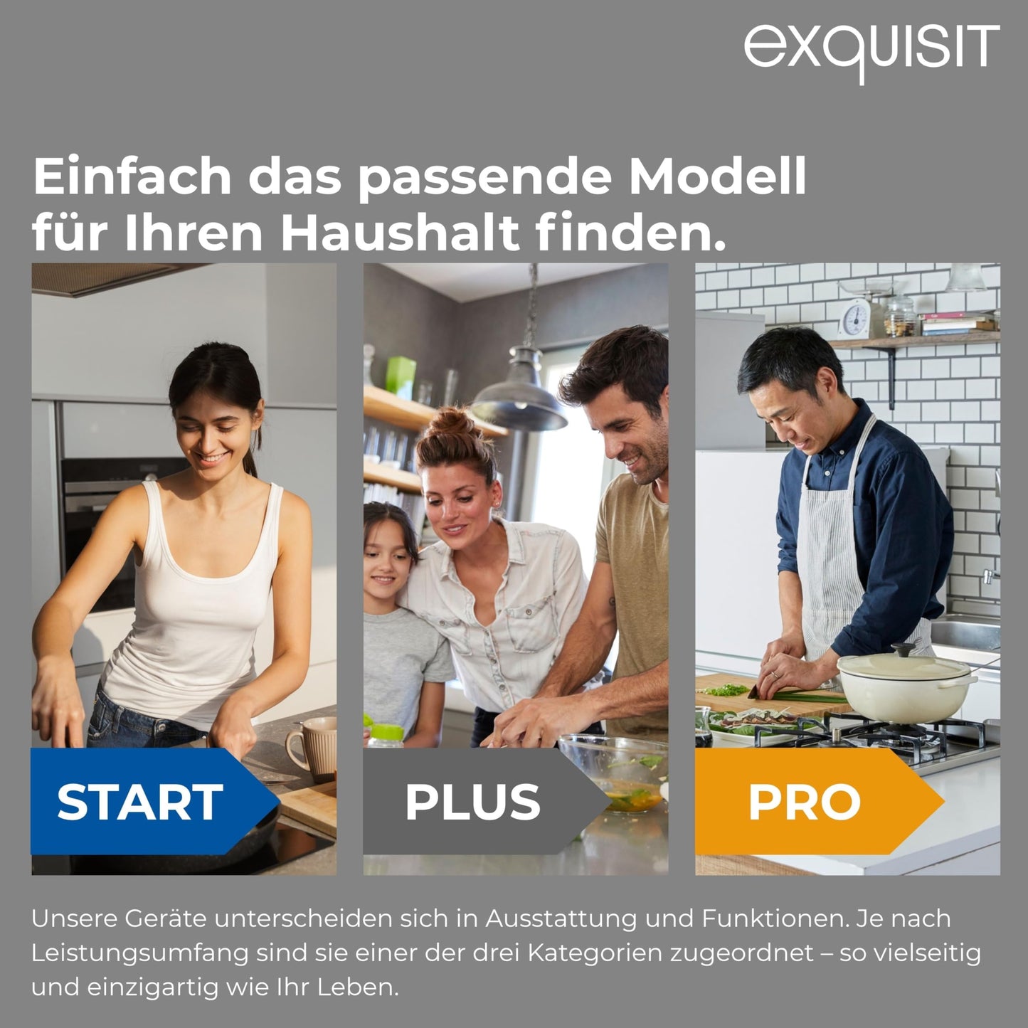 Exquisit GSP56314-030C Freistehender Geschirrspüler 60cm Silber