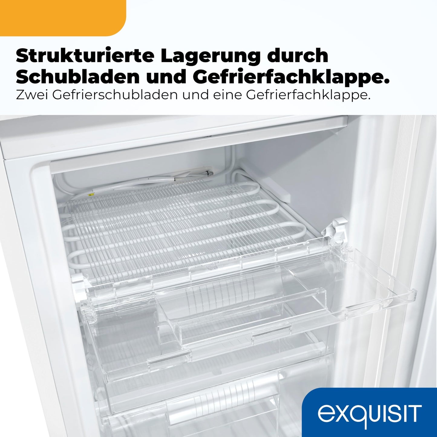 Exquisit Gefrierschrank 85L – Weiß