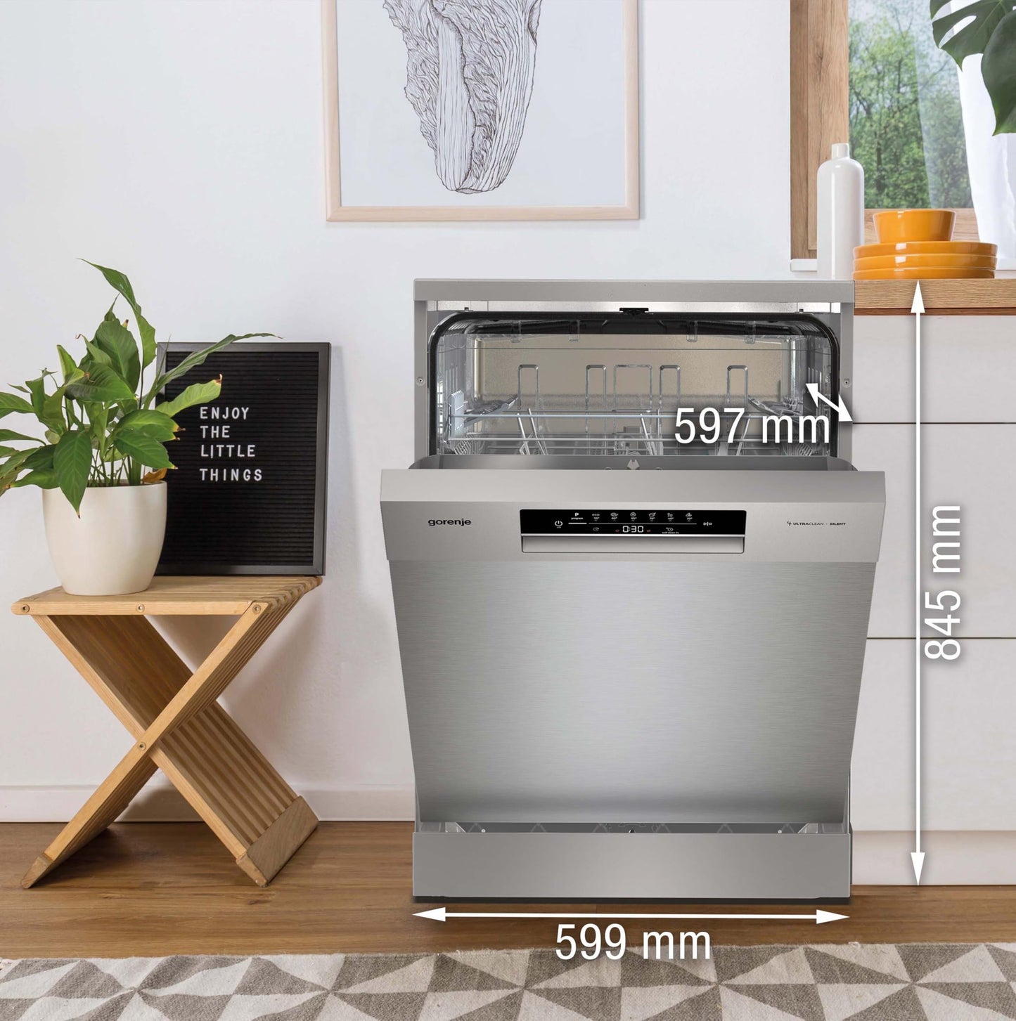 Gorenje GS642E90X Freistehender Geschirrspüler 60cm Edelstahl