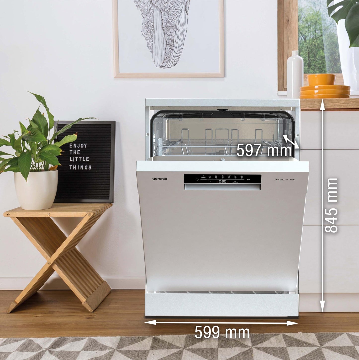 Gorenje GS642E90W Freistehender Geschirrspüler 60cm Weiß